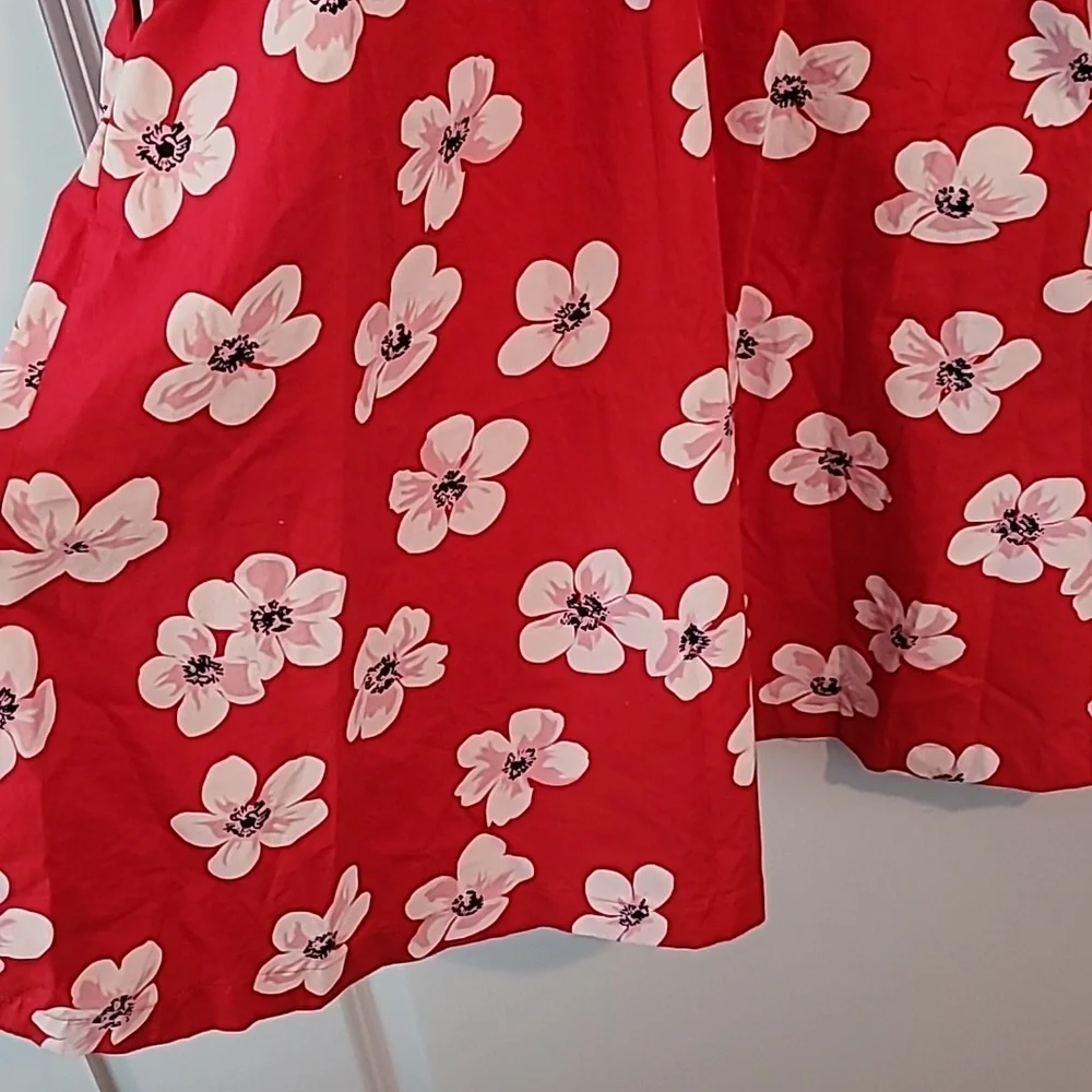 Jcrew red flower size 0 dress - Picture 8 of 8
